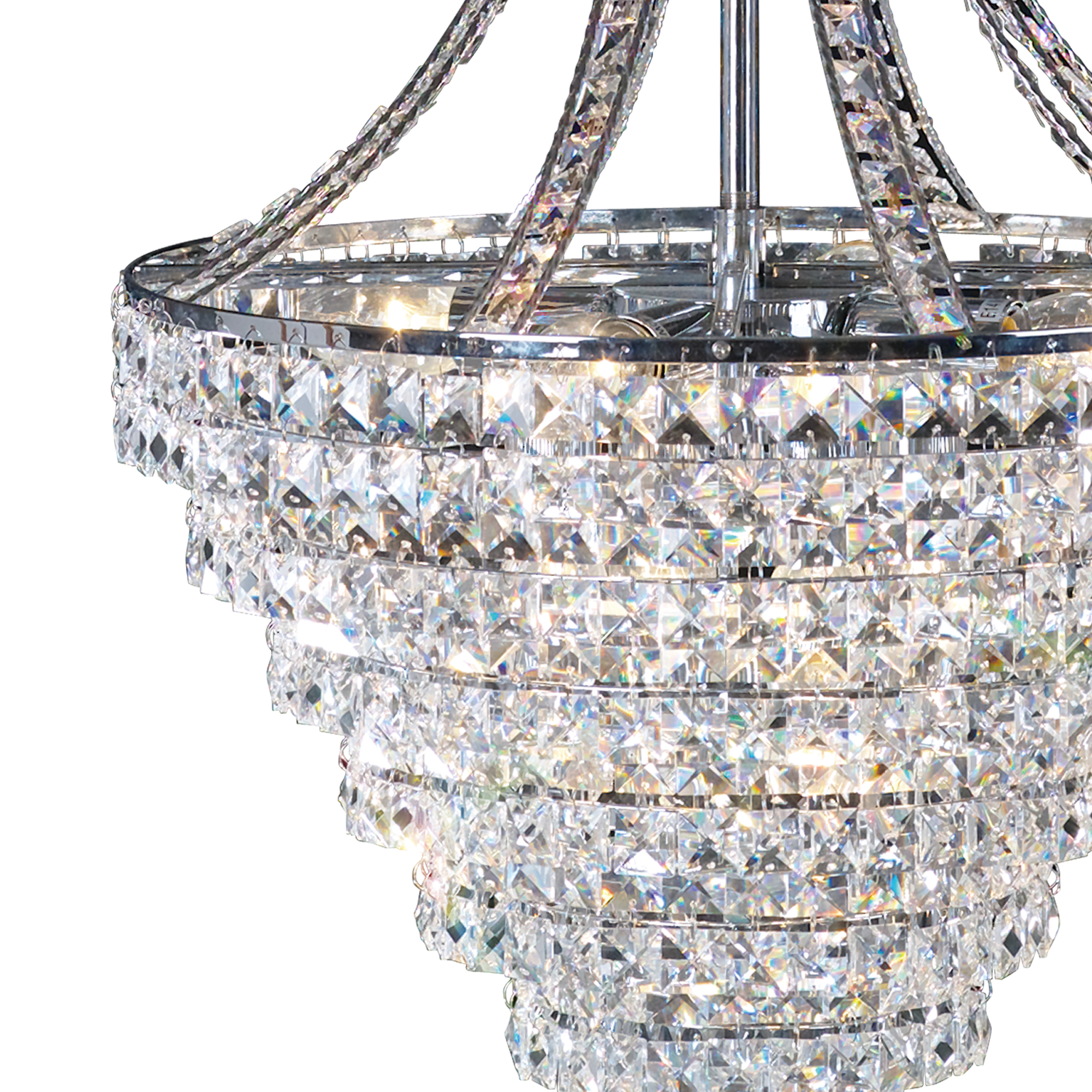 Kanya Crystal Ceiling Lights Diyas Statement Crystal Fittings